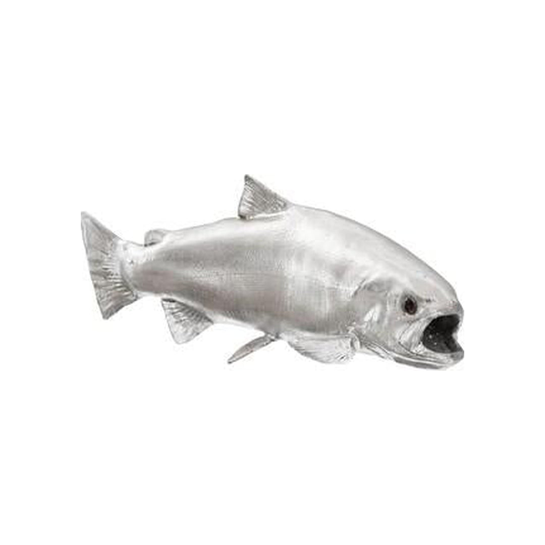 Rainbow Trout Fish, Resin, Silver Leaf Phillips Collection