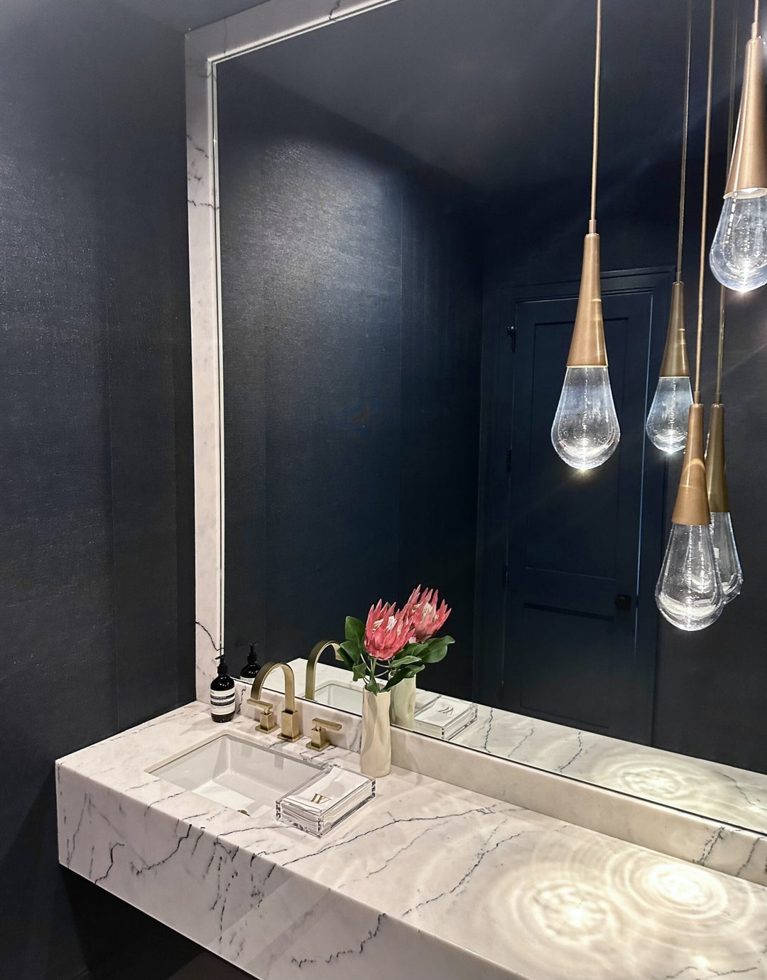 Raindrop Pendant by Hammerton Studio in a styled interior