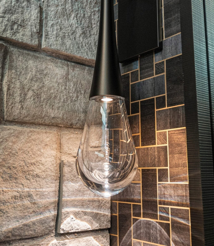 Raindrop Sconce by Hammerton Studio in a styled interior