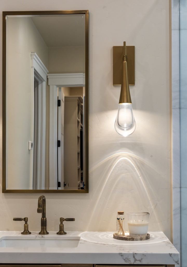 Raindrop Sconce by Hammerton Studio in a styled interior