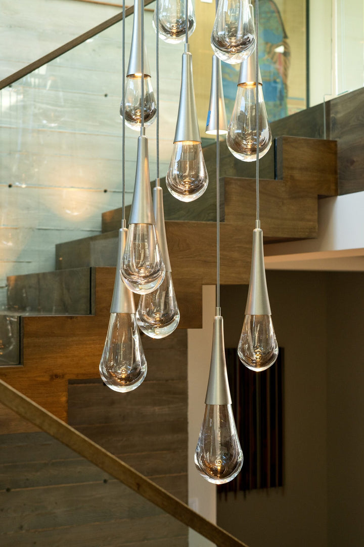 Raindrop Square Pendant Chandelier by Hammerton Studio in a styled interior