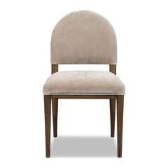 Ravelle Arc Back Dining Chair by Modus in Portobello and Walnut Grove — product view on a white background