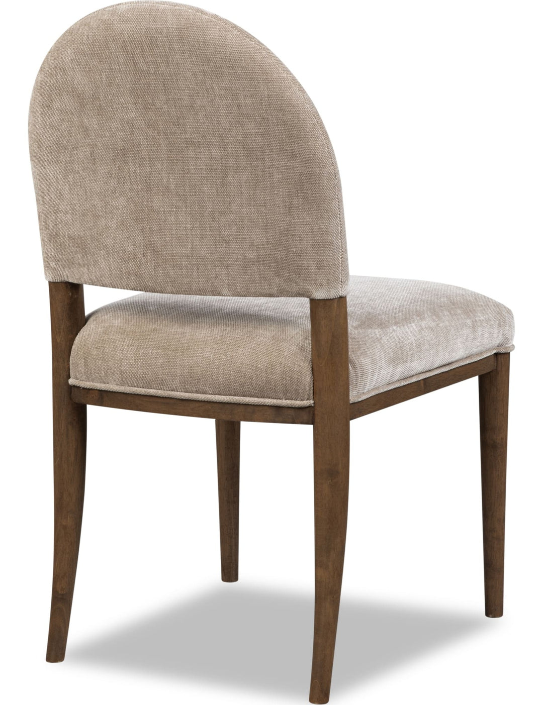 Ravelle Arc Back Dining Chair in Portobello and Walnut Grove — product view on a white background