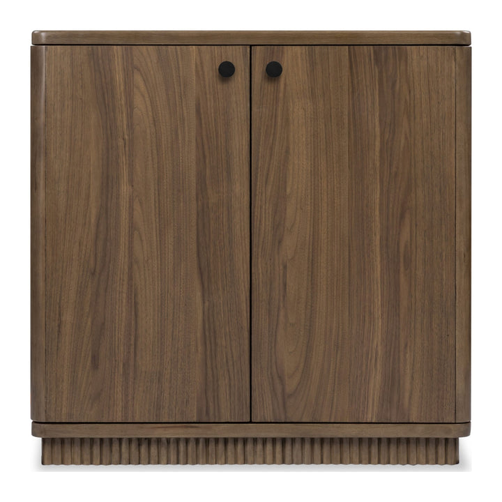 Ravelle Bar Cabinet by Modus in Walnut Grove — product view on a white background