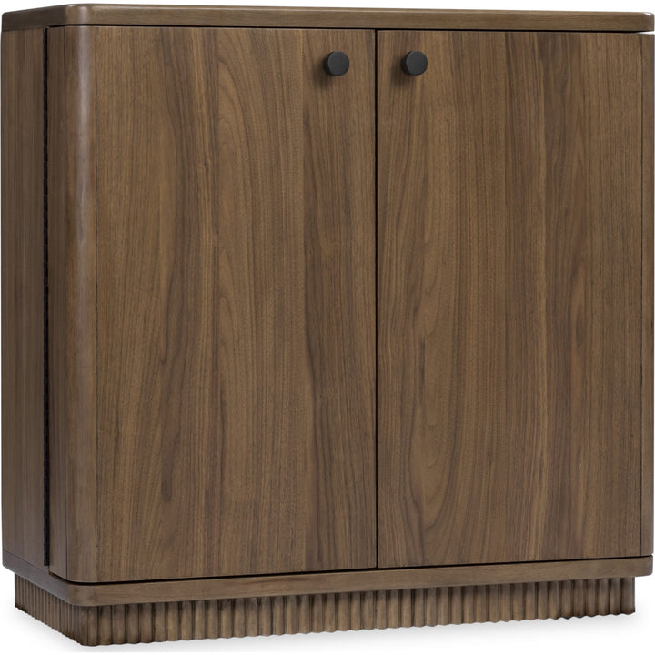 Ravelle Bar Cabinet in Walnut Grove — product view on a white background
