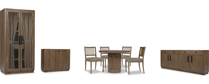 Ravelle Bar Cabinet in Walnut Grove — product view on a white background