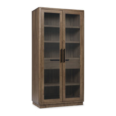 Ravelle Display Cabinet by Modus in Walnut Grove — product view on a white background