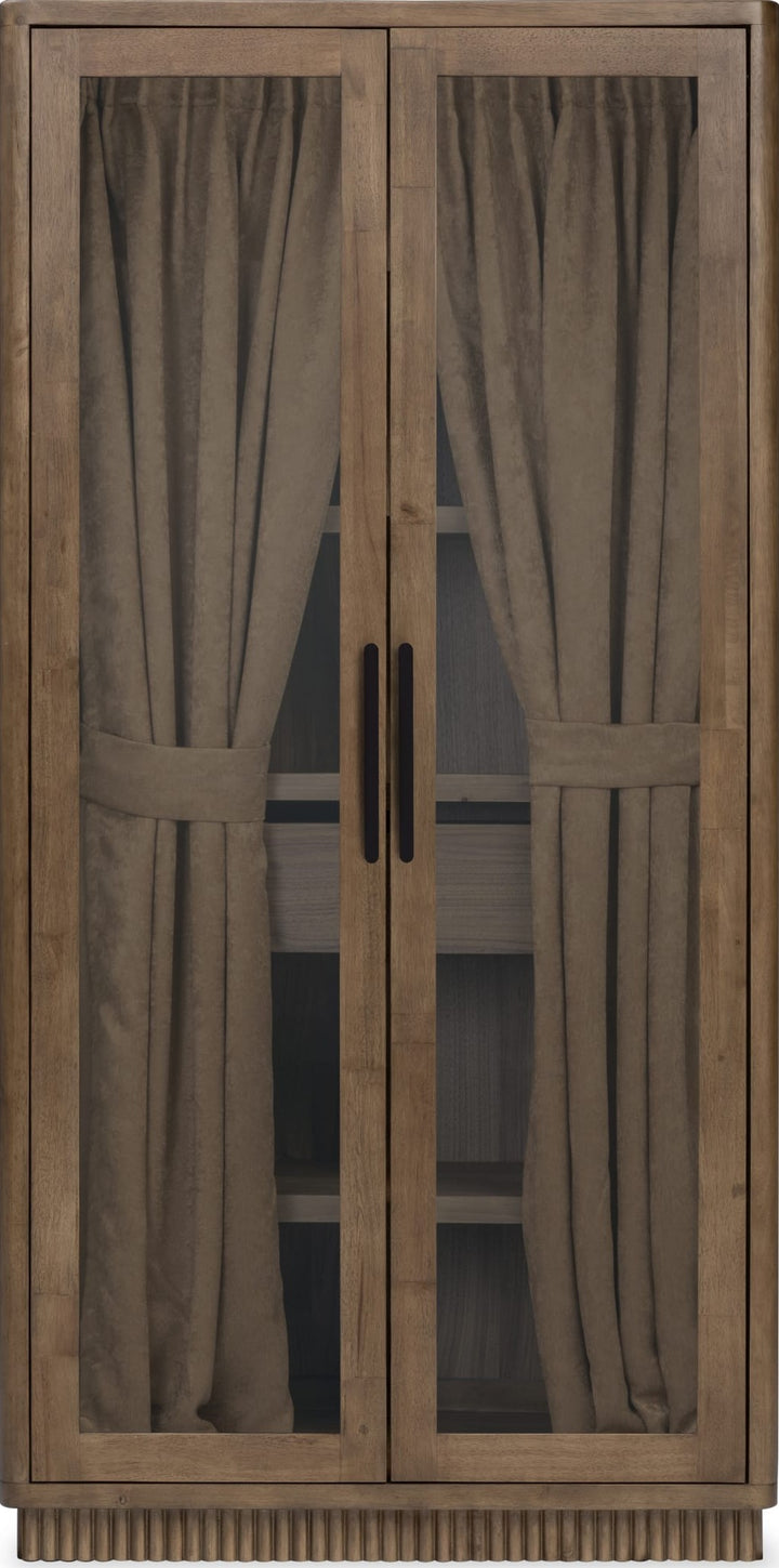 Ravelle Display Cabinet in Walnut Grove — lifestyle photo