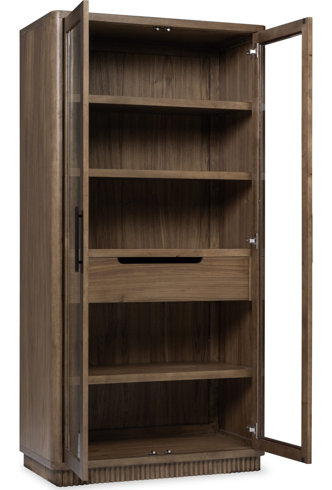 Ravelle Display Cabinet in Walnut Grove — product view on a white background