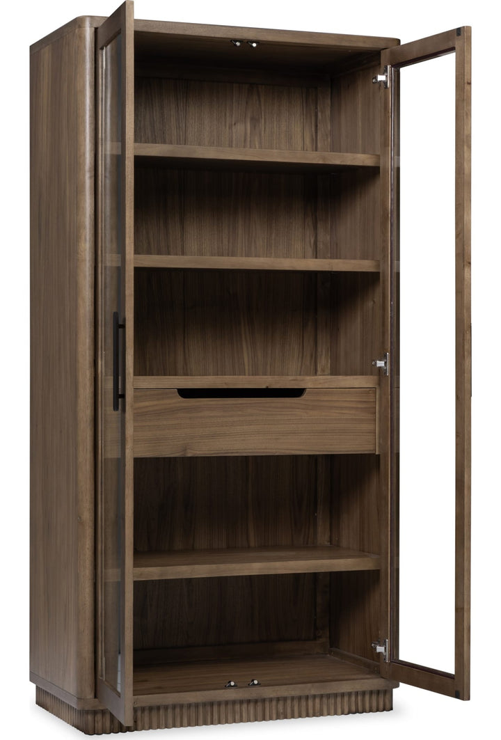 Ravelle Display Cabinet in Walnut Grove — product view on a white background