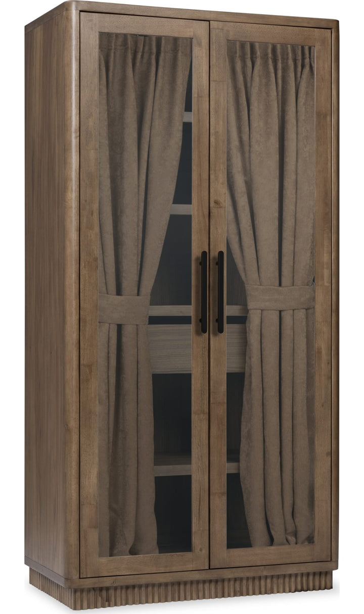 Ravelle Display Cabinet in Walnut Grove — product view on a white background
