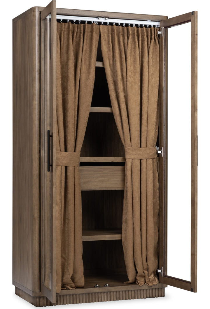 Ravelle Display Cabinet in Walnut Grove — product view on a white background