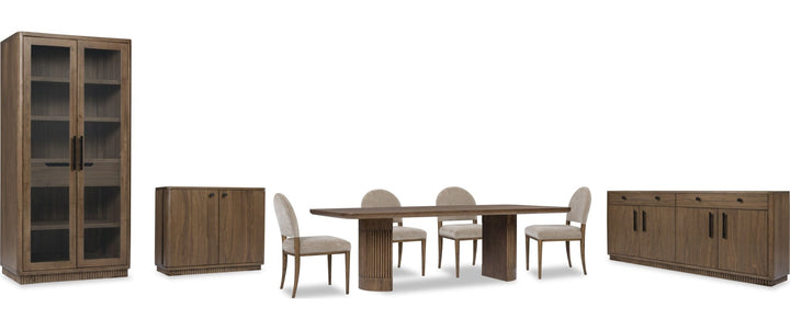 Ravelle Display Cabinet in Walnut Grove — product view on a white background