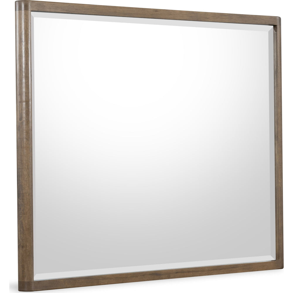 Ravelle Dresser Mirror in Walnut Grove — on a white background