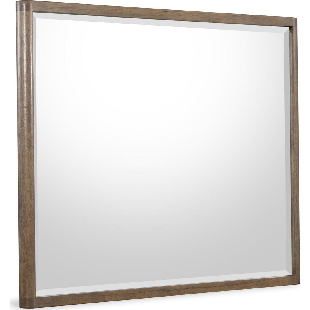 Ravelle Dresser Mirror in Walnut Grove — on a white background