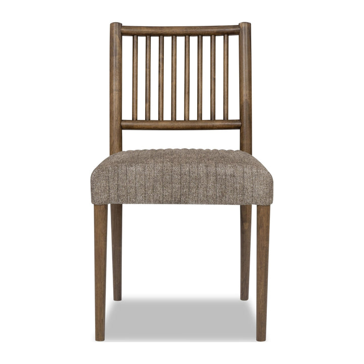 Ravelle Ladder Back Dining Chair by Modus in Earth and Walnut Grove — product view on a white background