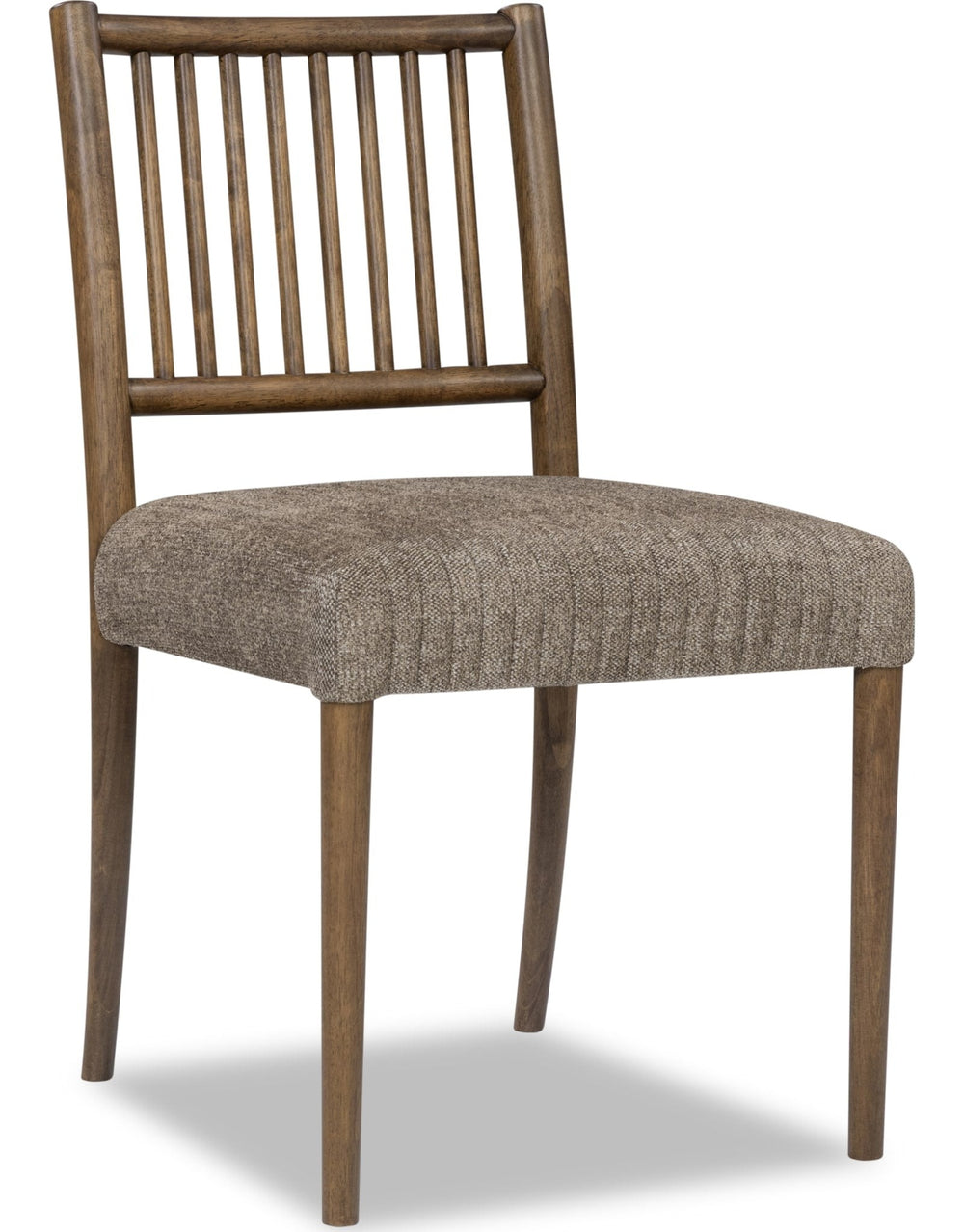 Ravelle Ladder Back Dining Chair in Earth and Walnut Grove — product view on a white background