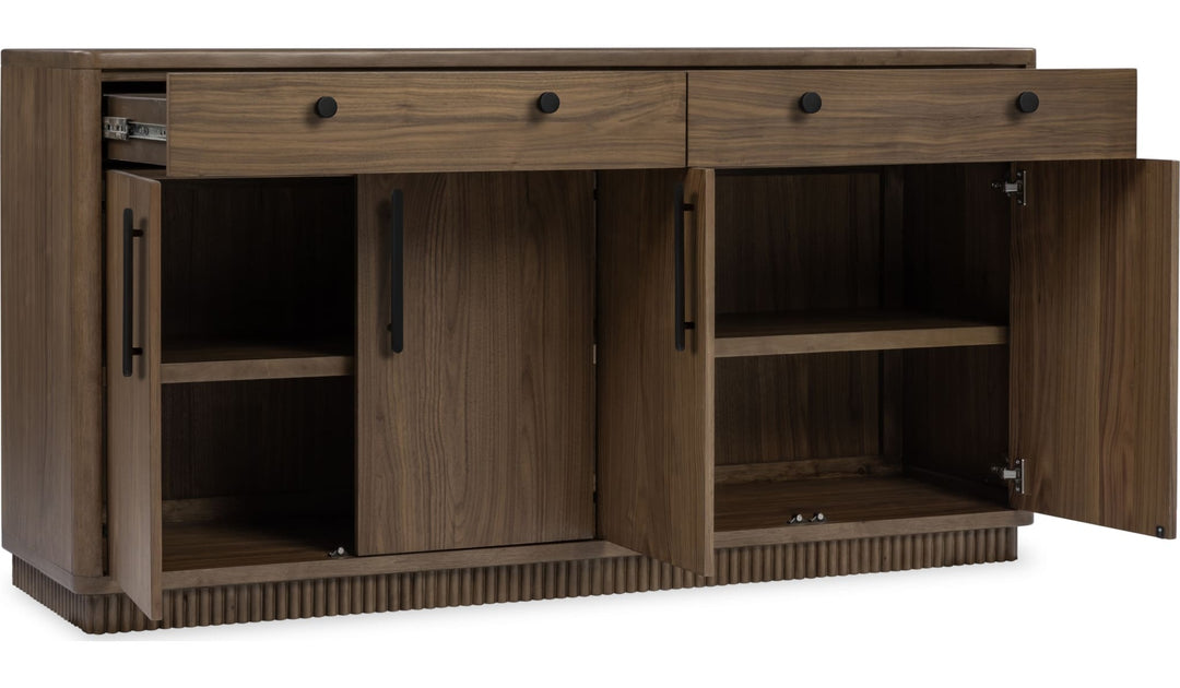 Ravelle Sideboard in Walnut Grove — product view on a white background