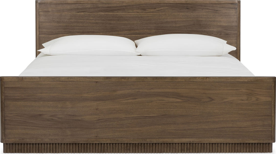 Ravelle Wood Bed — white background, front view
