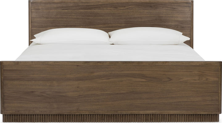 Ravelle Wood Bed — white background, front view