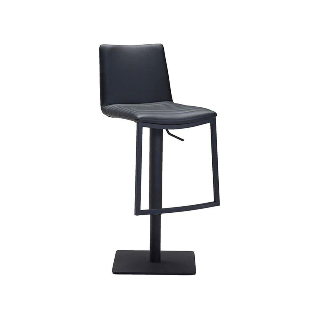 RAVEN Hydraulic Stool in Black by Mobital — white cutout