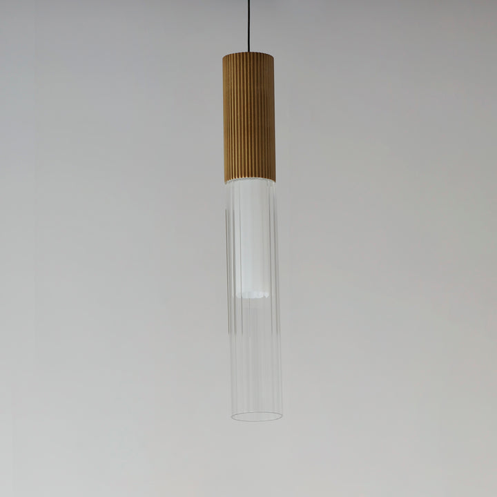 Reeds 1-Light LED Pendant by ET2 Lighting, styled view 5