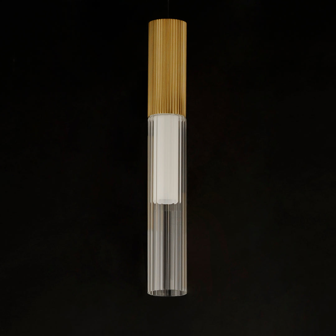 Reeds 1-Light LED Pendant by ET2 Lighting, styled view 7