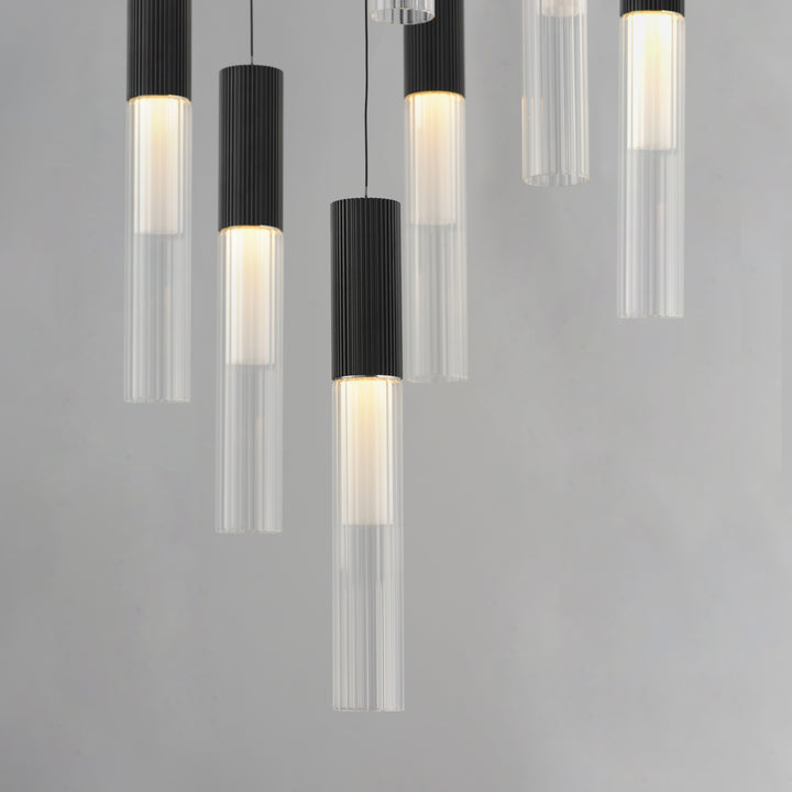 Reeds 12-Light LED Pendant by ET2 Lighting, styled view 2