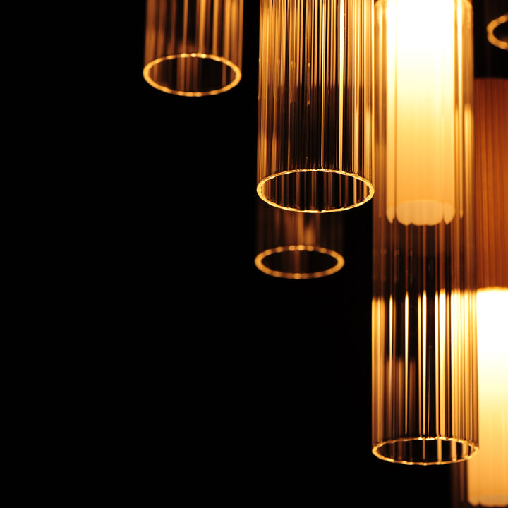 Reeds 12-Light LED Pendant by ET2 Lighting, styled view 8
