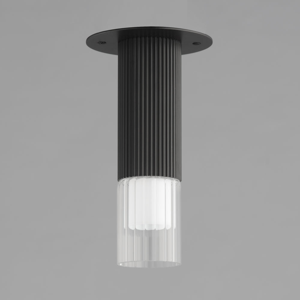 Reeds LED Flush Mount by ET2 Lighting, styled view 1