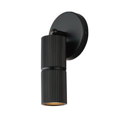 Reeds LED Spot Light by ET2 Lighting in Black, front view