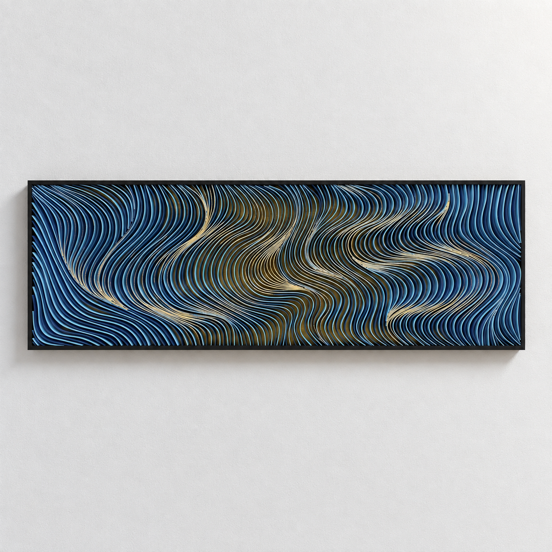 Spectral Currents | Gilded Blue by Interior Moderna