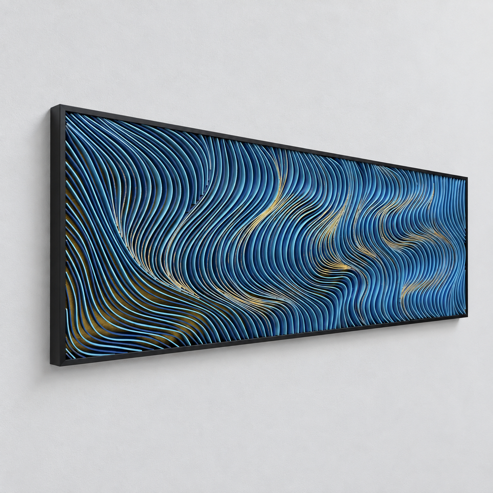 Spectral Currents | Gilded Blue by Interior Moderna - view 2