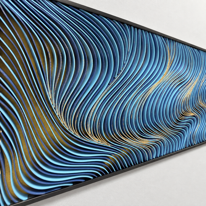 Spectral Currents | Gilded Blue by Interior Moderna - view 4