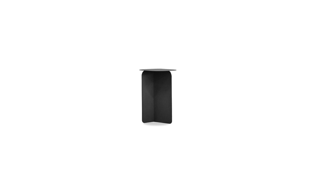 REIKI End Table Tall  in Matte Black