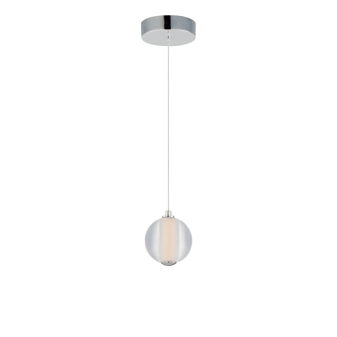 Rhythm 1-Light LED Pendant by ET2 Lighting in Polished Chrome finish