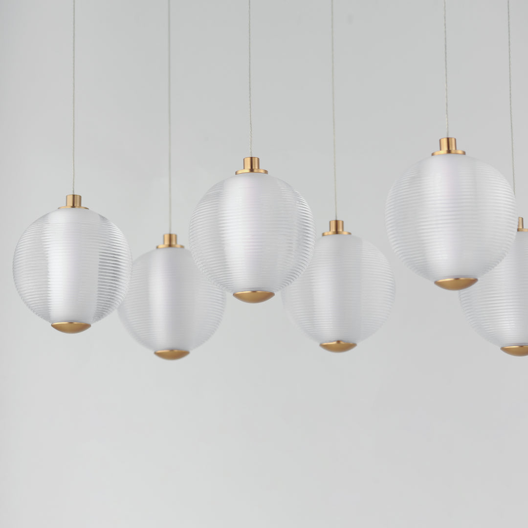 Rhythm 10-Light LED Pendant by ET2 Lighting, styled view 2