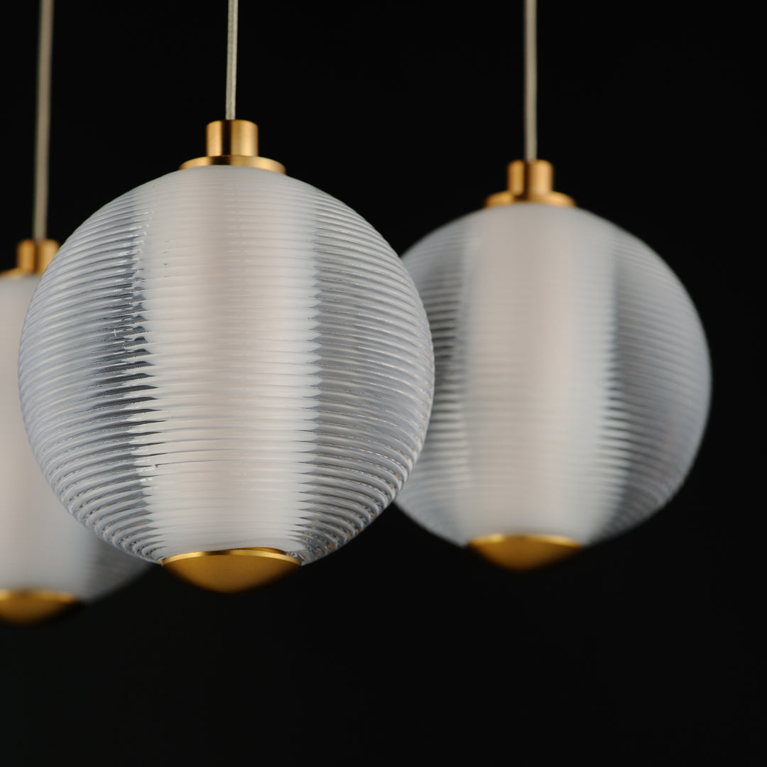 Rhythm 10-Light LED Pendant by ET2 Lighting, styled view 3