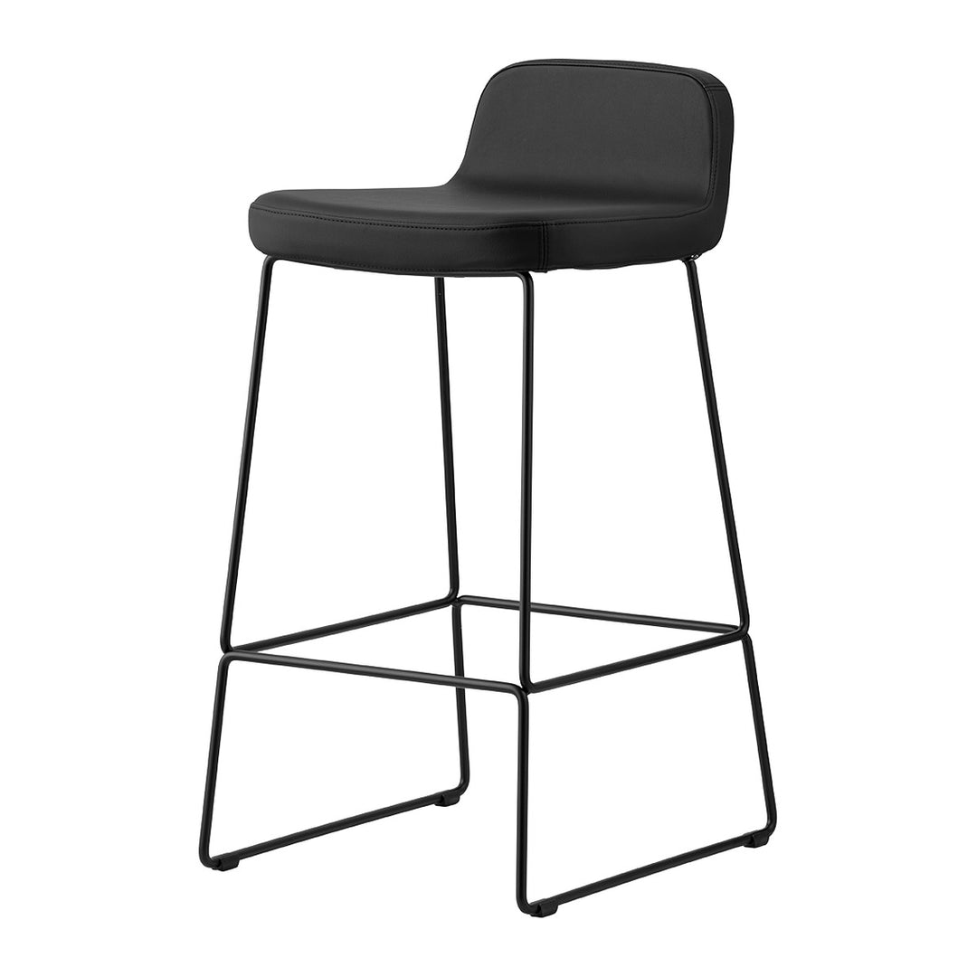 Riley Metal Sled-Base Counter Stool by Connubia, white background