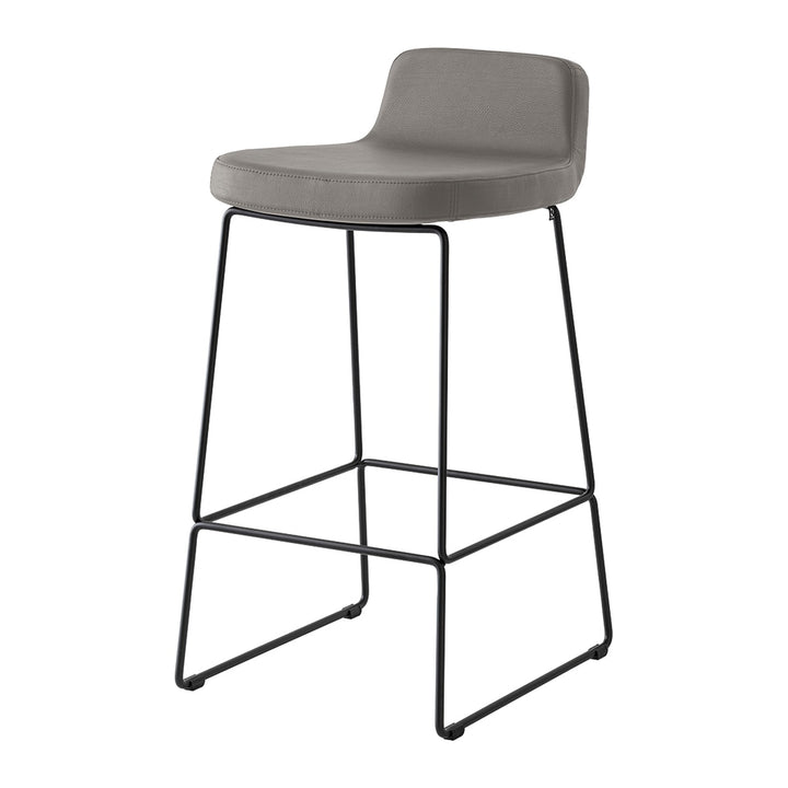 Riley Metal Sled-Base Counter Stool by Connubia finish option, white background