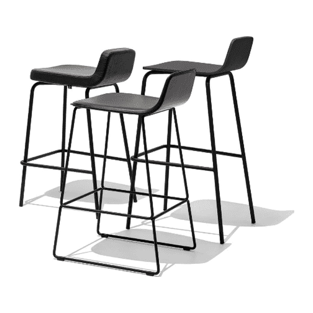 Riley Metal Four-Leg Counter Stool by Connubia, white background