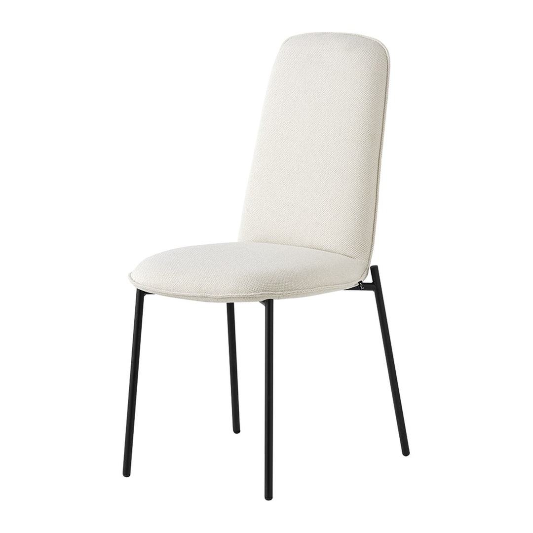 Riley Stackable Upholstered Dining Chair by Connubia, white background