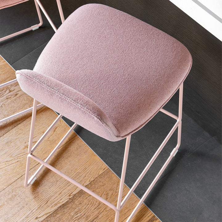 Riley Soft Sled-Base Counter Stool by Connubia detail view