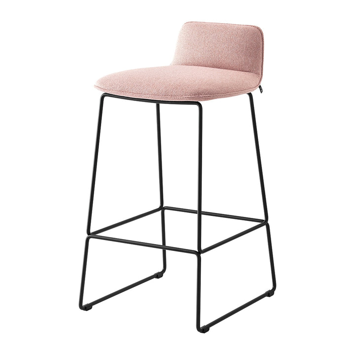 Riley Soft Sled-Base Counter Stool by Connubia finish option, white background