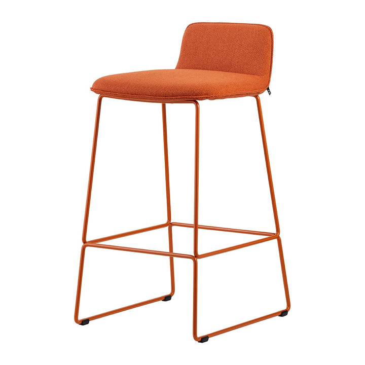 Riley Soft Sled-Base Counter Stool by Connubia finish option, white background