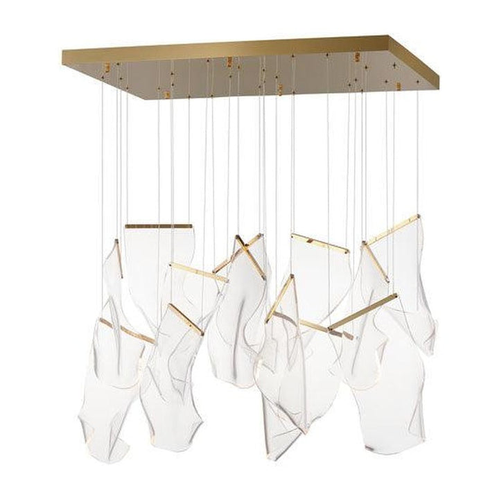 RINKLE 13-LIGHT RECTALINEAR LED PENDANT ET2 Lighting
