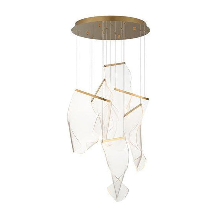RINKLE 6-LIGHT LED MULTI PENDANT ET2 Lighting