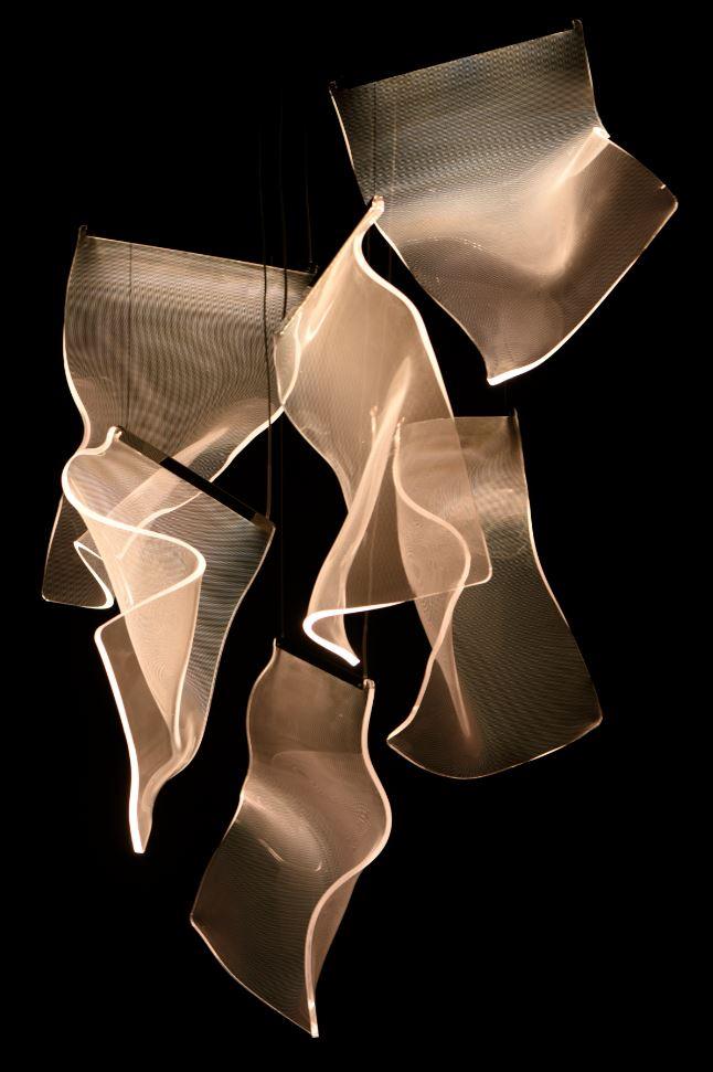 RINKLE 6-LIGHT LED MULTI PENDANT Hanging ET2 Lighting