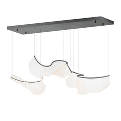 Rinkle Modular 3-Light LED Pendant by ET2 Lighting in Brushed Gunmetal finish