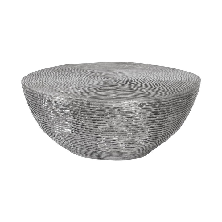 Ripple Coffee Table, Black/Silver, Aluminum by Phillips Collection — centered product view